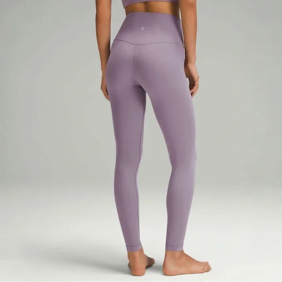 lululemon Align Super High Rise SHR Pant Leggings 28” Purple Ash PPAS size 6 NWT - Picture 3 of 9